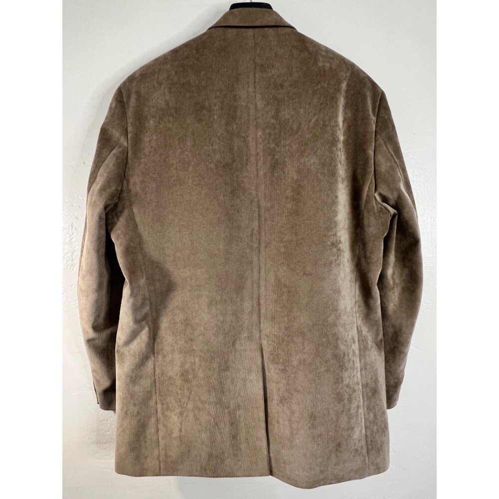 VTG Chaps Ralph Lauren Men's 44L Tan Corduroy Blazer Jacket Sport Coat Career - Picture 2 of 14